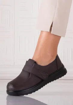 Pantofi dama Casual Maro din Piele Ecologica Nedira imagine