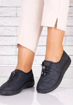 Pantofi dama casual Negri din Piele Ecologica Acuna imagine