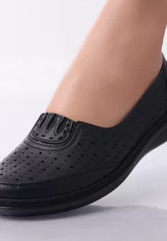 Pantofi dama casual Negri din Piele Ecologica Aluran imagine