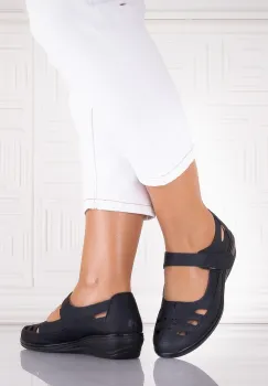 Pantofi dama casual Negri din Piele Ecologica Araua imagine