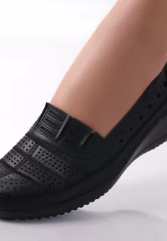Pantofi dama casual Negri din Piele Ecologica Belen imagine