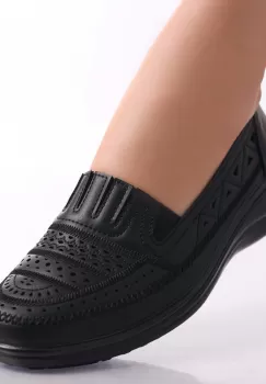 Pantofi dama casual Negri din Piele Ecologica Dameo imagine