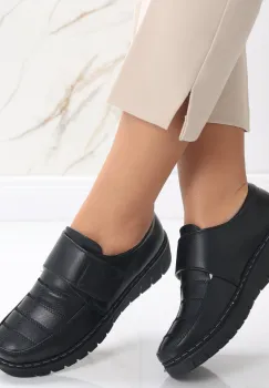 Pantofi dama casual Negri din Piele Ecologica Derana imagine