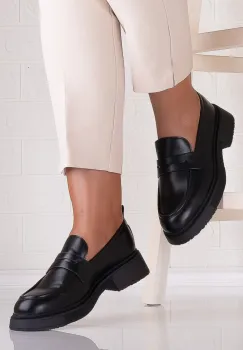 Pantofi dama casual Negri din Piele Ecologica Eryas imagine