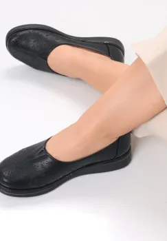 Pantofi dama casual Negri din Piele Ecologica Ilana imagine