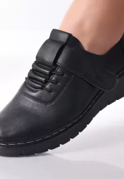 Pantofi dama casual Negri din Piele Ecologica Magaly imagine