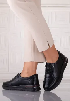 Pantofi dama Casual Negri din Piele Ecologica Nolya imagine