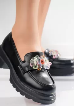 Pantofi dama casual Negri din Piele Ecologica Proda imagine