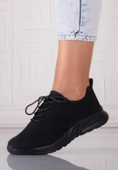 Pantofi dama Casual Negri din Piele Ecologica Rafira imagine