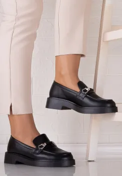 Pantofi dama casual Negri din Piele Ecologica Rashida imagine