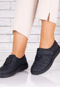 Pantofi dama casual Negri din Piele Ecologica Saraya imagine