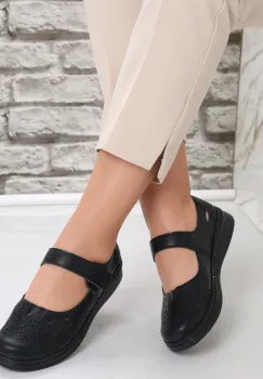 Pantofi dama casual Negri din Piele Ecologica Sensa imagine