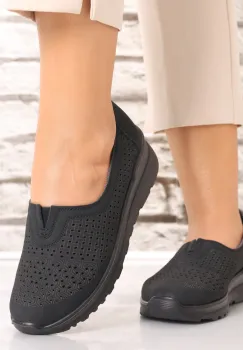 Pantofi dama casual Negri din Piele Ecologica Sonita imagine