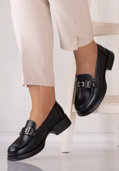 Pantofi dama casual Negri din Piele Ecologica Vanora imagine