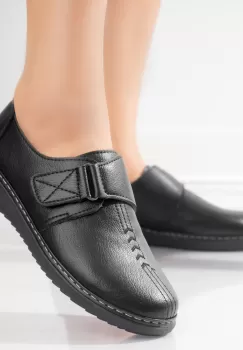 Pantofi dama casual Negri din Piele Ecologica Vodo imagine
