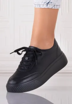 Pantofi dama casual Negri din Piele Naturala Adiza imagine