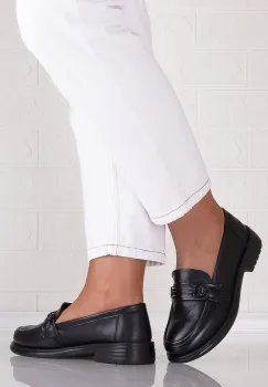 Pantofi dama casual Negri din Piele Naturala Ainosa imagine