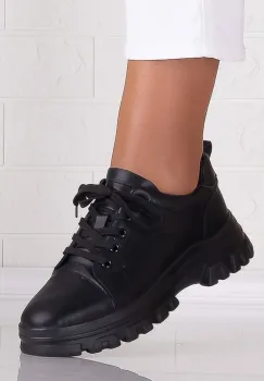Pantofi dama casual Negri din Piele Naturala Alisma imagine