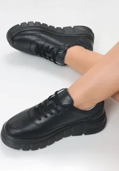 Pantofi dama casual Negri din Piele Naturala Brynin imagine