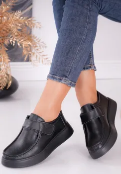 Pantofi dama casual Negri din Piele Naturala Duva imagine