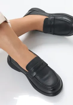 Pantofi dama casual Negri din Piele Naturala Sendiana imagine