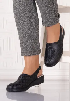 Pantofi Dama casual Negrii din Piele Ecologica Adnana imagine