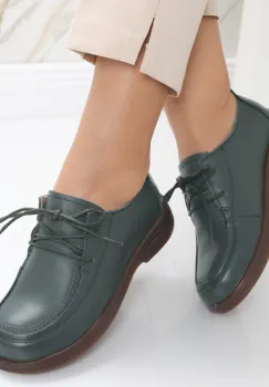 Pantofi dama casual Verzi din Piele Naturala Esana imagine