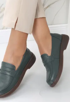 Pantofi dama casual Verzi din Piele Naturala Sendiana imagine