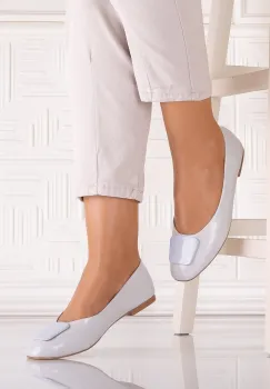 Pantofi dama Gri din Piele Ecologica Yolandia imagine