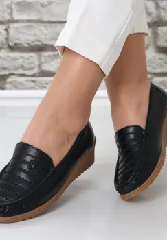 Pantofi dama Negri din Piele Ecologica Fasila imagine