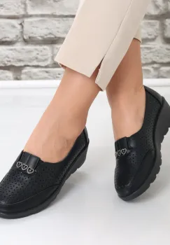 Pantofi dama Negri din Piele Ecologica Nataya imagine