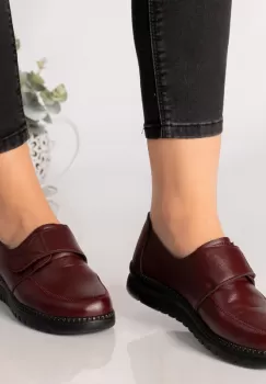 Pantofi dama rosii piele ecologica agabia imagine