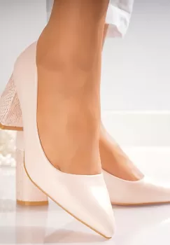 Pantofi dama Roz piele ecologica luzan imagine