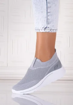 Pantofi dama sport Gri din Textil Jenda imagine