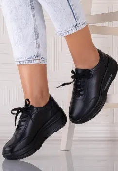 Pantofi dama Sport Negri din Piele Naturala Amadi imagine