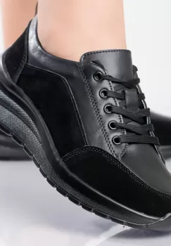 Pantofi dama sport Negri din Piele Naturala Oblan imagine