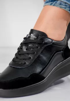 Pantofi dama sport Negri din Piele Naturala Yalgo imagine