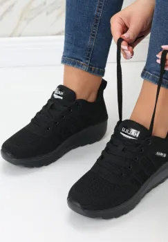 Pantofi dama sport negri din textil Kiera imagine