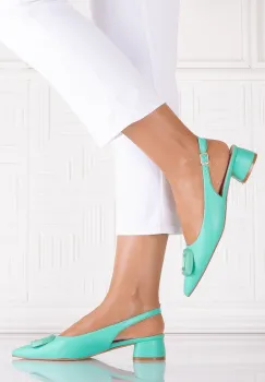 Pantofi dama Verzi din Piele Ecologica Sidiona imagine