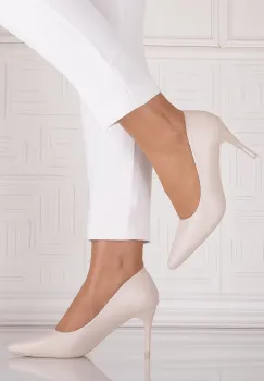 Pantofi eleganti Bej dama din Piele Ecologica Utama imagine