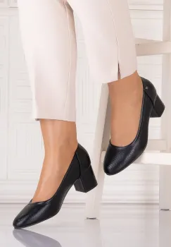 Pantofi eleganti Negrii dama din Piele Ecologica Comnosa imagine