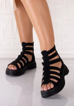 Sandale dama Negrii din Piele Ecologica Fianina imagine