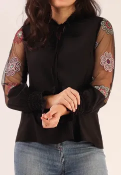 Bluza lejera Negru 36 imagine