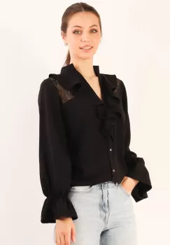 Bluza lejera Negru 36 imagine