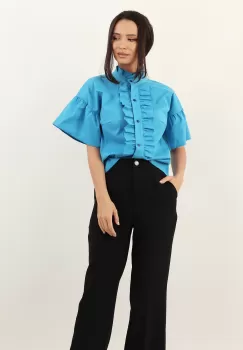 Bluza lejera turcoaz 36 imagine