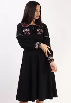 Rochie clos din crep Negru 36 imagine