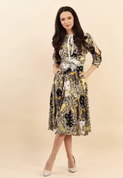 Rochie clos galben 36 imagine