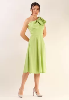 Rochie clos pe un umar Verde 36 imagine