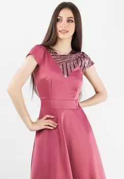 Rochie clos piersica 36 imagine