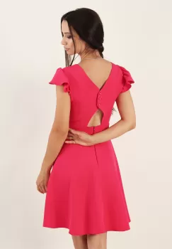 Rochie clos zmeura rosie 36 imagine